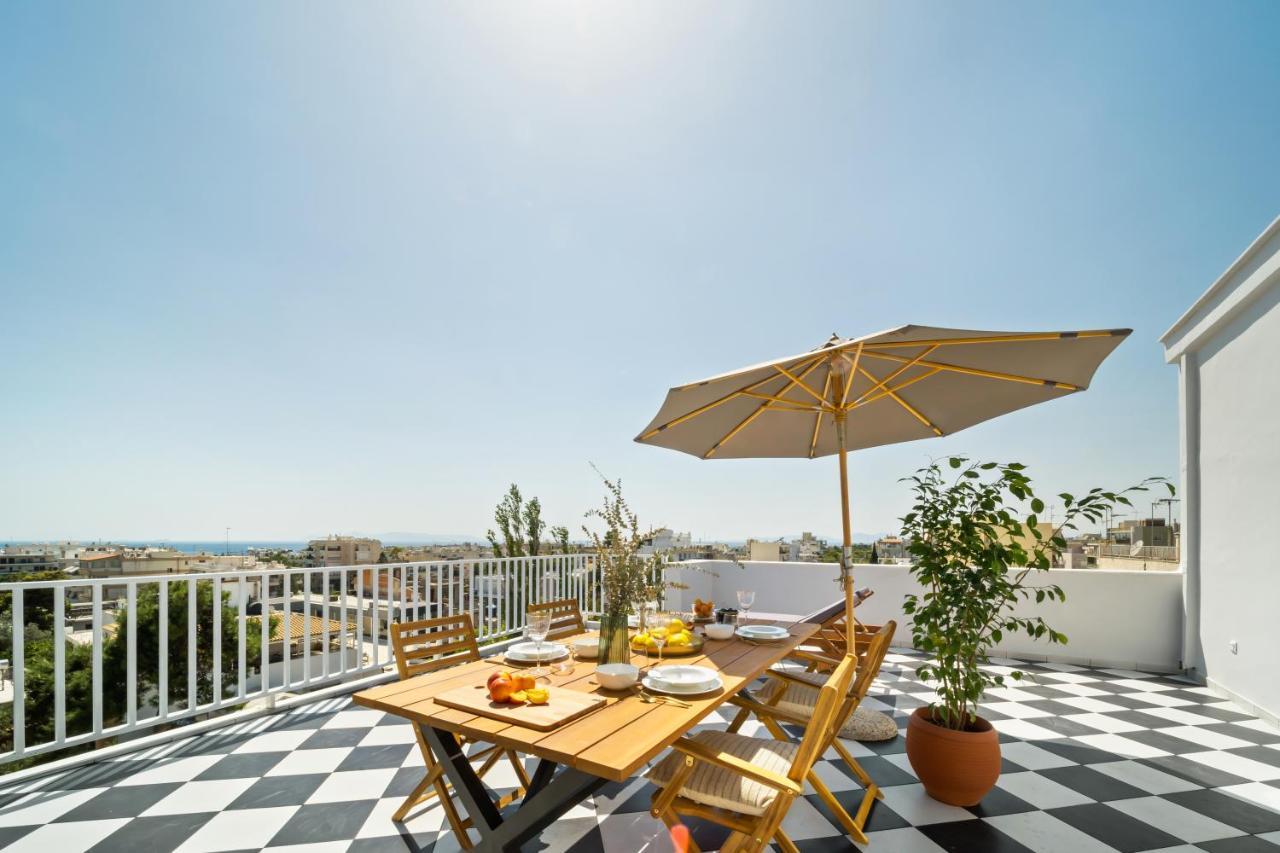 אתונה Luxurious Apartment With Big Sea View Terrace - Central Location מראה חיצוני תמונה